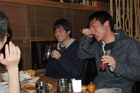 【写真】飲み会(2008新歓ボウリング)